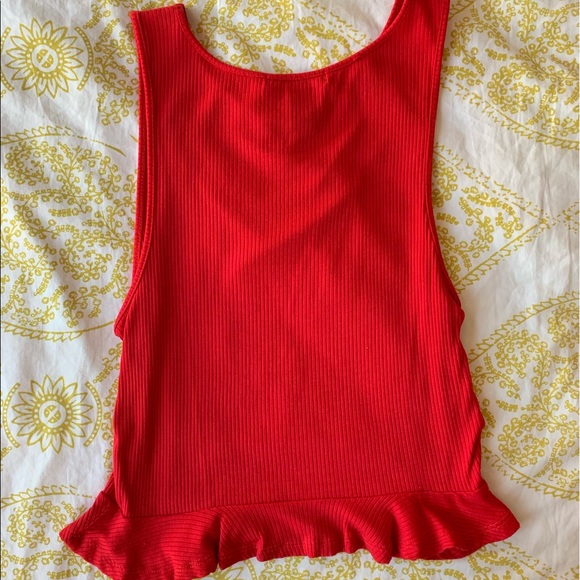 Forever 21 Red Peplum Top - Picture 3 of 3